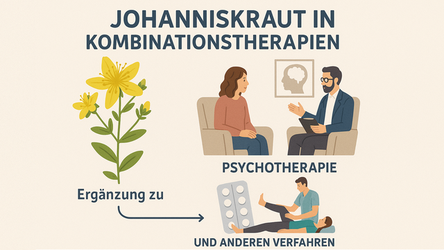 Bild zum Artikel„Johanniskraut in Kombinationstherapien: Ergänzung zu Psychotherapie und anderen Verfahren“
